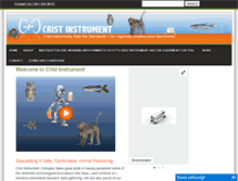 Tablet Screenshot of cristinstrument.com